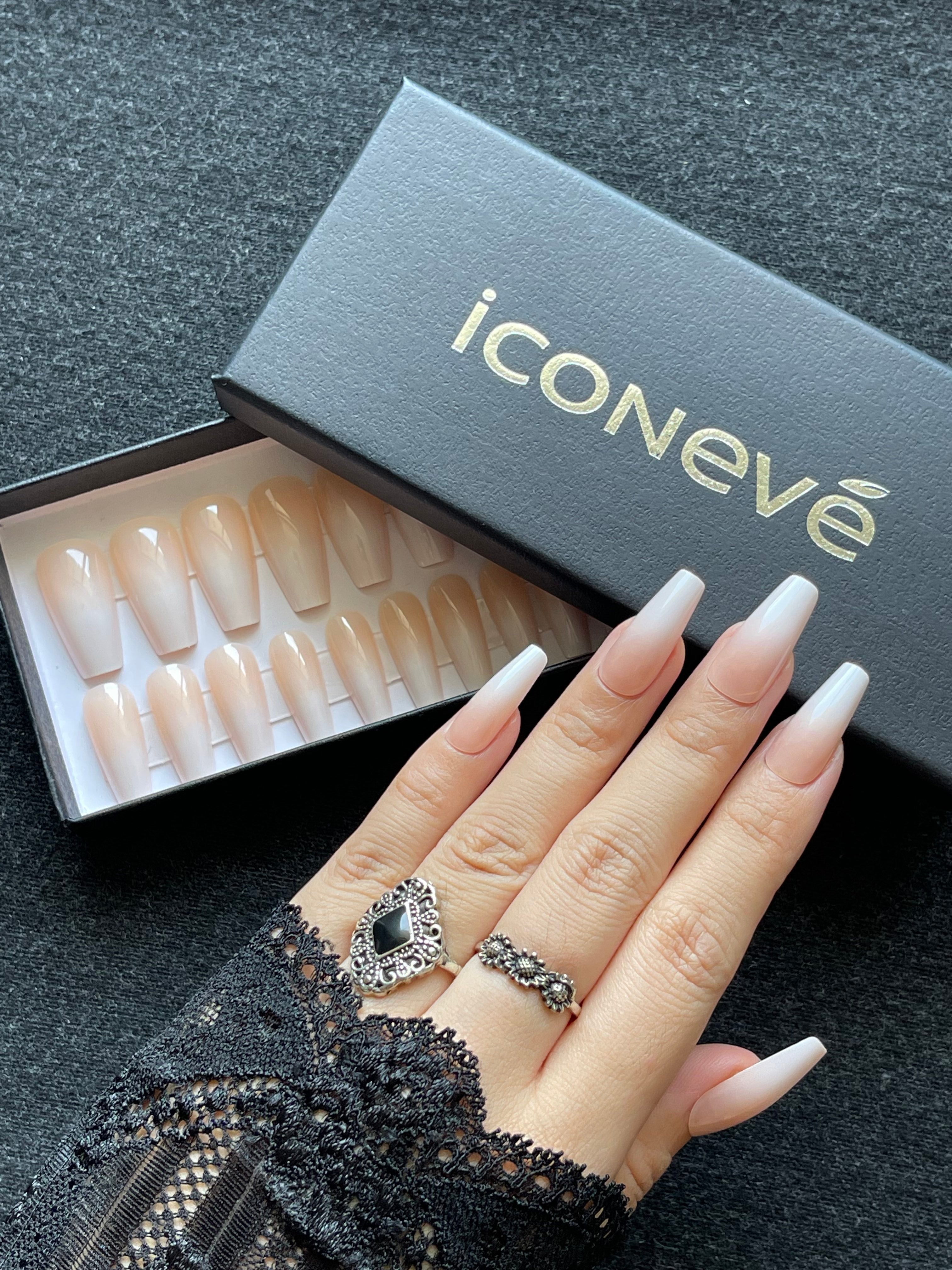 Fog Ombre - Glossy Coffin – ICONEVE NAILS